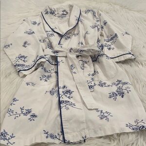 Petite Plume Girls Twill Robe